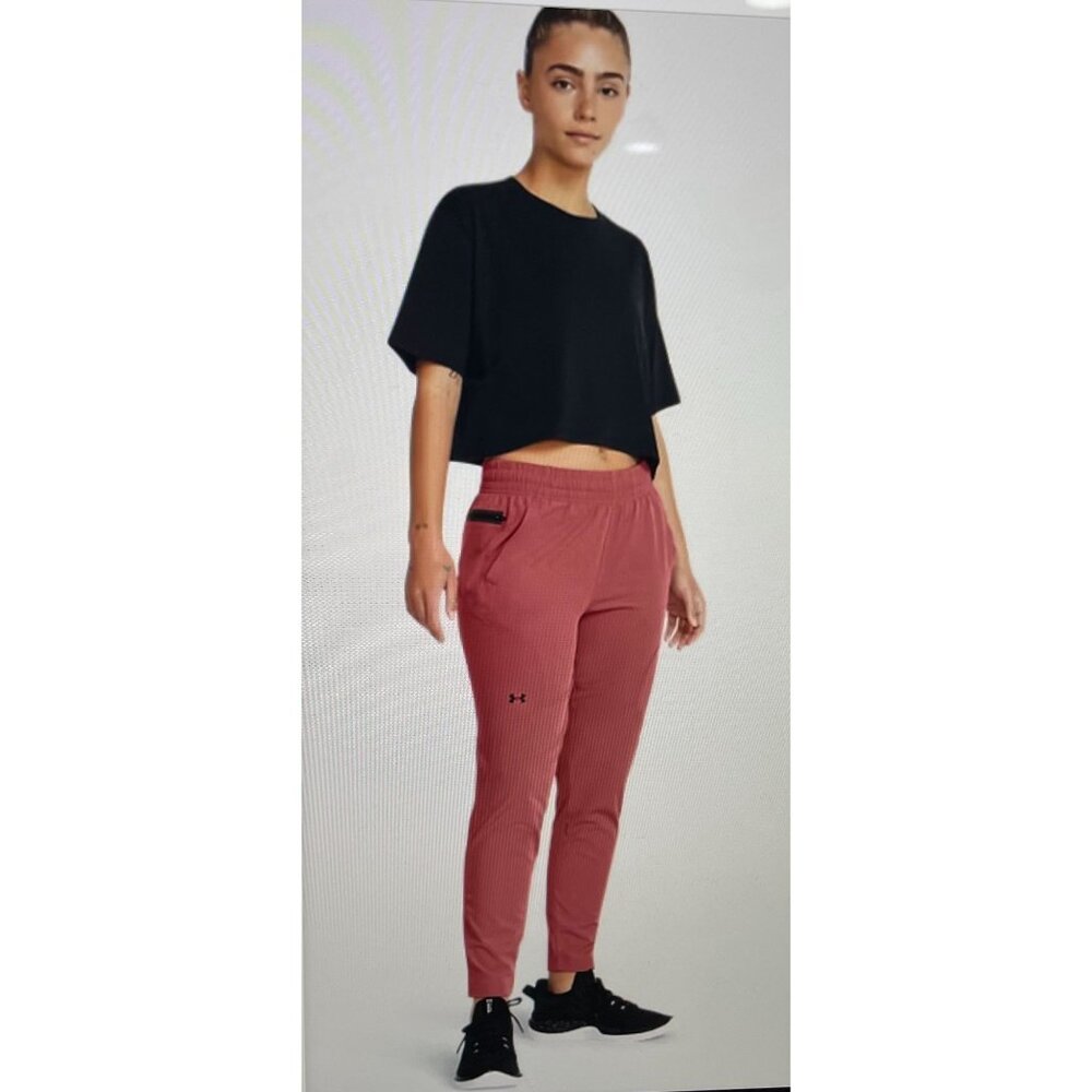 Under Armour Womens Loose Fit Coral Joggers With Zipper Pocket L